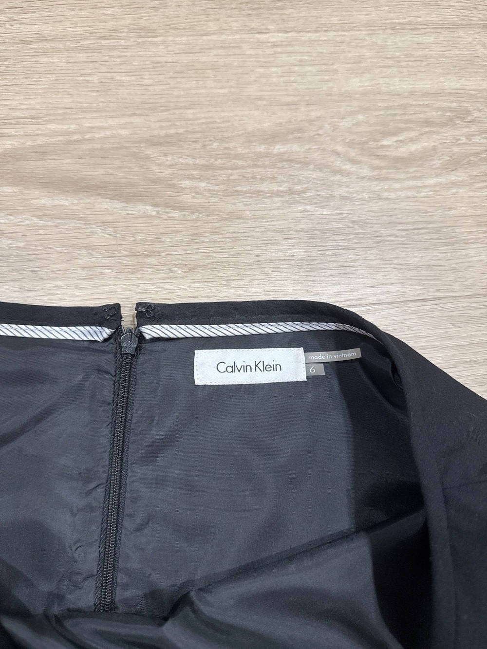 Calvin Klein Black A-Line Skirt 6 - Picture 3 of 4